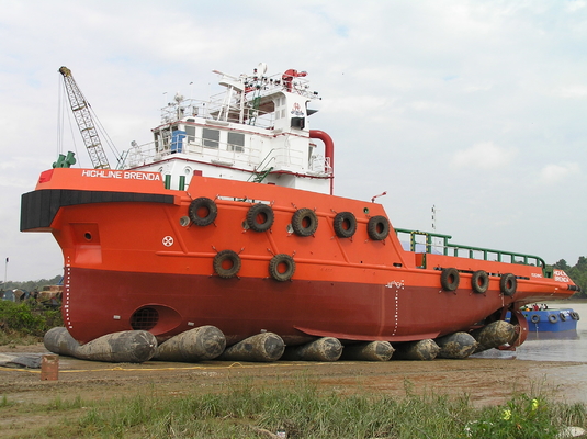 Airbags de lançamento de navios com boa estanqueidade do ar para lançamento eficiente de navios