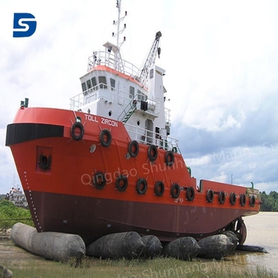 0.05MPa-0.08MPa Airbag inflável de borracha para navios com duração de seis a dez anos Certificado ISO14409