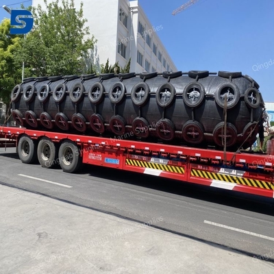 ISO17357 2014 Para-choque de embarcação inflável Yokohama Fender de borracha 50kpa