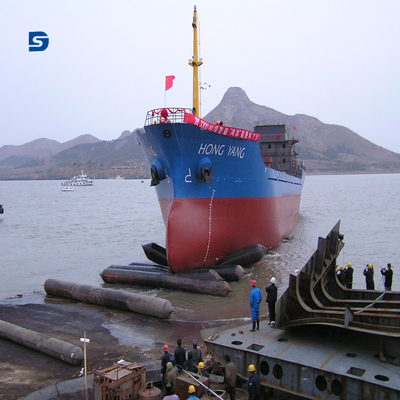 Levantamento de alta pressão de Marine Rubber Airbag Ship Launching do embarcadouro do salvamento