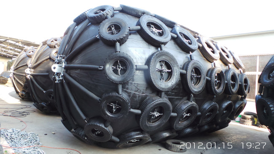 Protetor de borracha pneumático líquido Chain 0.08mpa Yokohama Marine Fenders do mar dos para-choques do pneumático