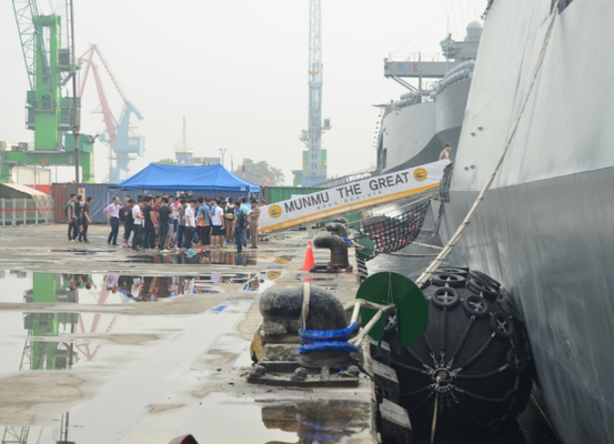 Entrando o navio - - o para-choque de borracha inflável da proteção do navio personalizou tamanhos