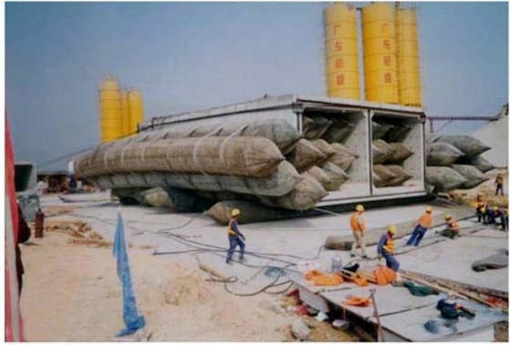 Bolsas a ar de levantamento de flutuação do bote de salvamento de Marine Salvage Airbags Black Vessels